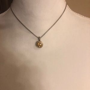 DAVID YURMAN, yellow center stone necklace